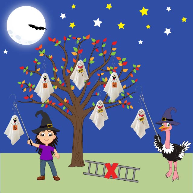 Hang Halloween Decorations Without A Ladder