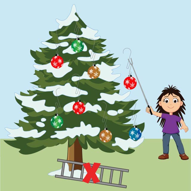Ornament Hanging Without A Ladder