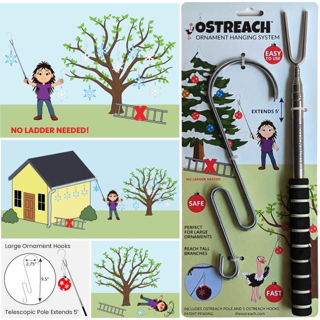 Christmas Ornament Hanging System